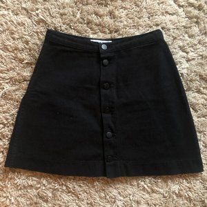 black denim skirt